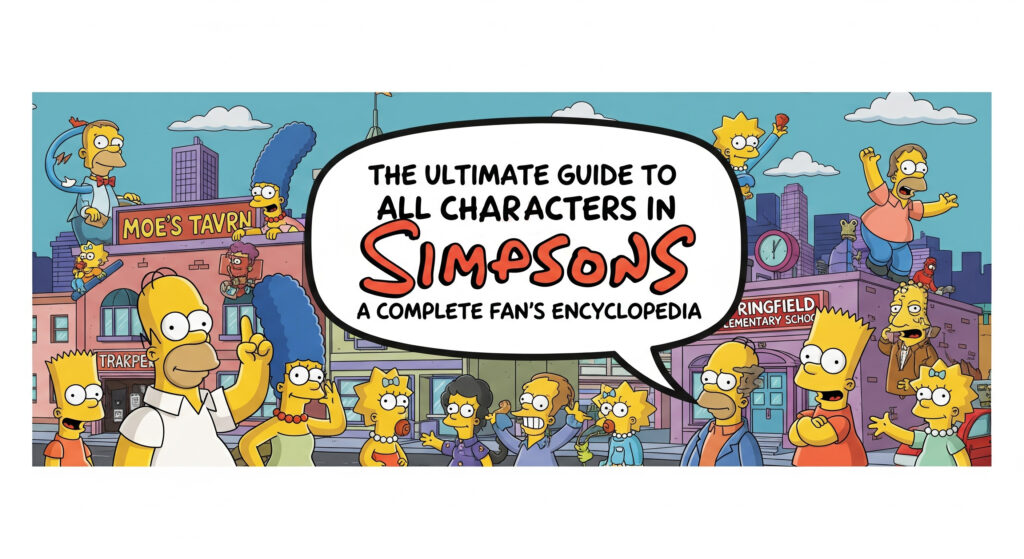 The Ultimate Guide to All Characters in The Simpsons A Complete Fan's Encyclopedia